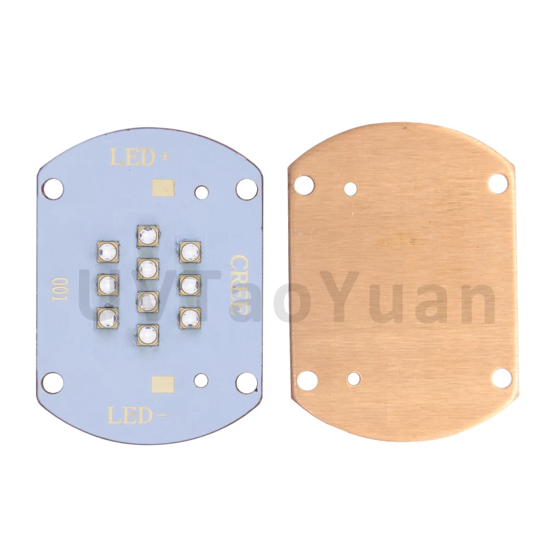 UVTaoYuan 25W UV LED COB 모듈 395nm 잉크 경화 광원, 실험 시험 단계 발표용