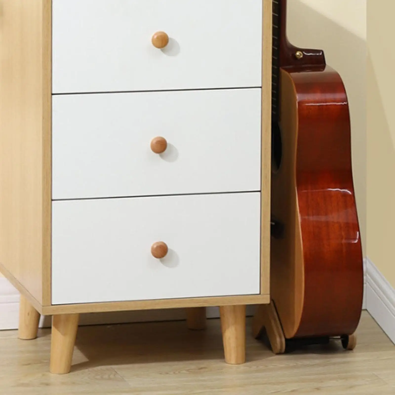 Adjustable Width Lightweight Non-Slip Guitar Display Stand for School, Concert, Home, and Studio