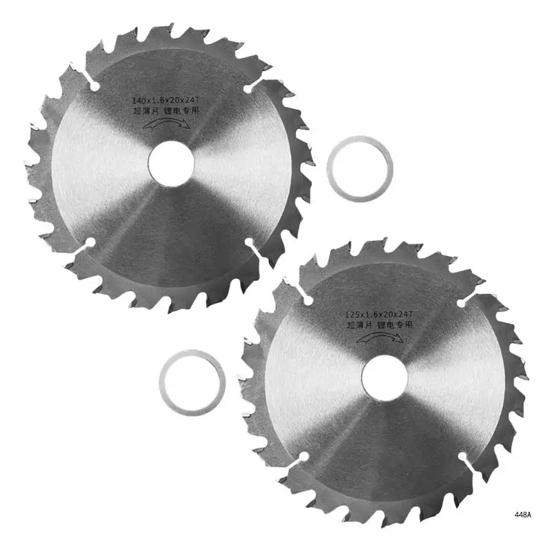 

24 Teeth TCT Circular Sawblade Wheel Discs For Wood Cutting 125mm/140mm Carbide Cutting Disc Woodworking Sawblade