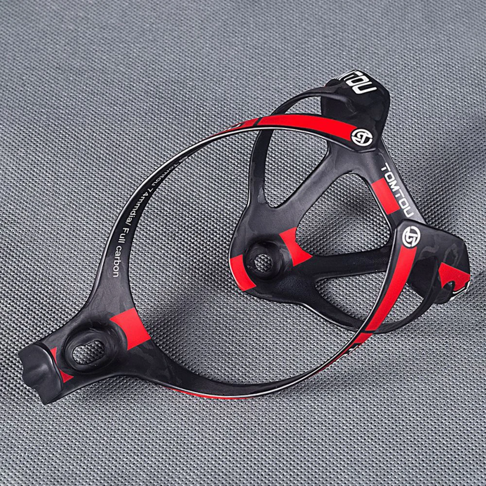 TOMTOU UD Carbon Bicycle Bottle Cage Water Bottle Holder Cycling MTB Road Rack Bike Accessories 18g Matte