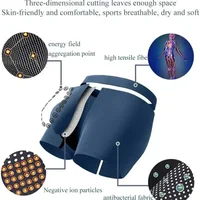 Boxer pour homme sans traces, taille mi-haute, technologie anionique, sous-vêtements confortables, respirants, design massant, sous-vêtements noirs pour homme 4