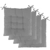 4Pcs Chair Cushion Pads Pillow Soft Tie On Square Sitting Mats For Home Office Car Sitting Travel 4