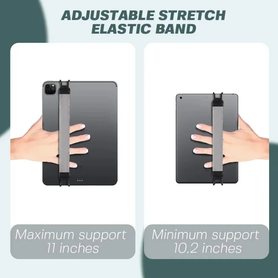 Tablet Stand Holder for iPad 9.7 10.5 inch Generic Hand Strap Leather Handle Grip Security For iPad/Xiaomi/Samsung