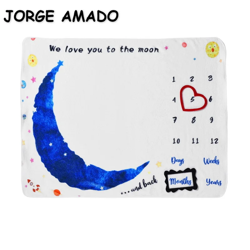 

Rectangle Photography Background Cloth Baby Creative Digital Photography Blanket Moon Photography Props Background Cloth E005