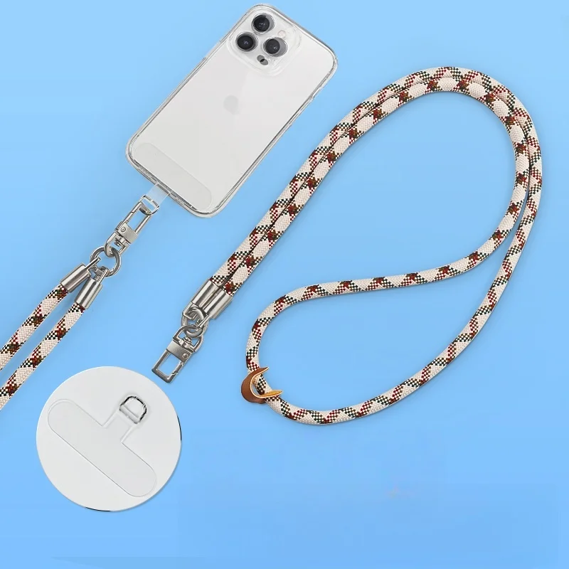 Adjustable Universal Crossbody Lanyard Necklace Strap for Mobile Phones, 8mm x 120cm, Single Piece