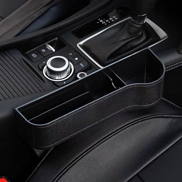 Storage Box Organizer Universal Car Seat Organizer Card Phone Holder Pocket Seat Gap Slit Pocket Catcher Organizer