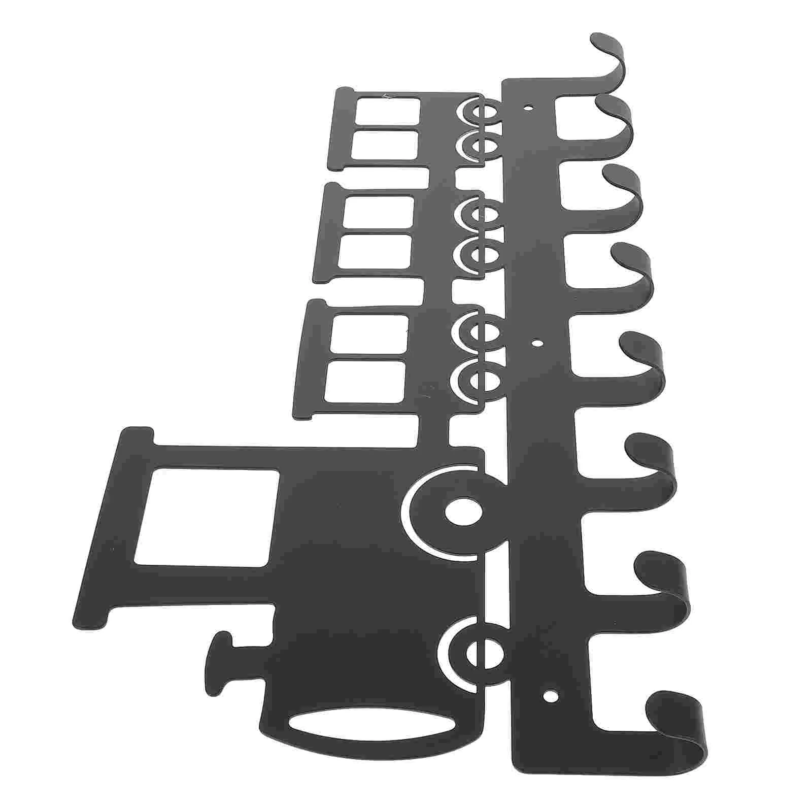 

Hanging Racks for Clothes Iron Hollow Train Hook Durable Hooks Wall Bath Towel Punch Design Coat Office