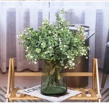 

Luxury Retro wild roses with grass dried looking special flower bouquet Wedding photography props flores artificiales