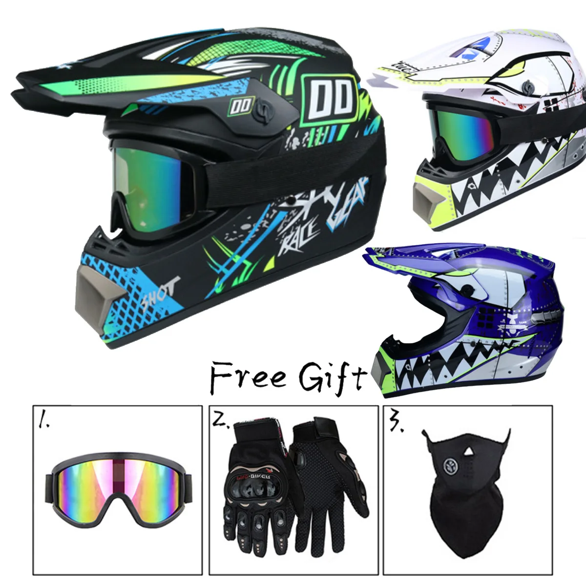 Casque de s curit pour Motocross pour v lo de descente vtt pour enfant 