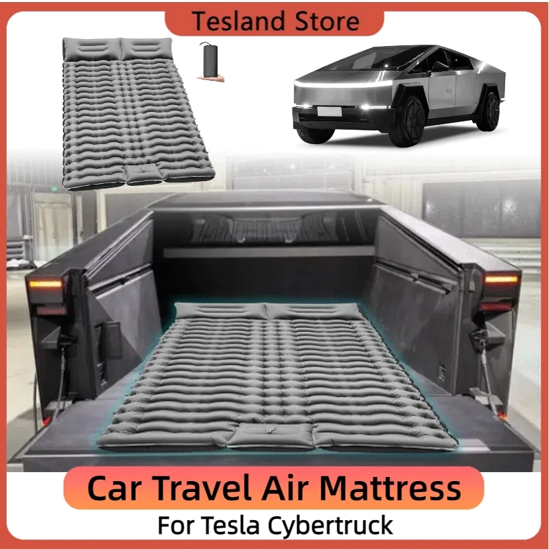 Air Mattress for Tesla Cybertruck Car Travel Bed With Carry Bag Vacation Camping Sleeping Pad Truck Pickup Accessories