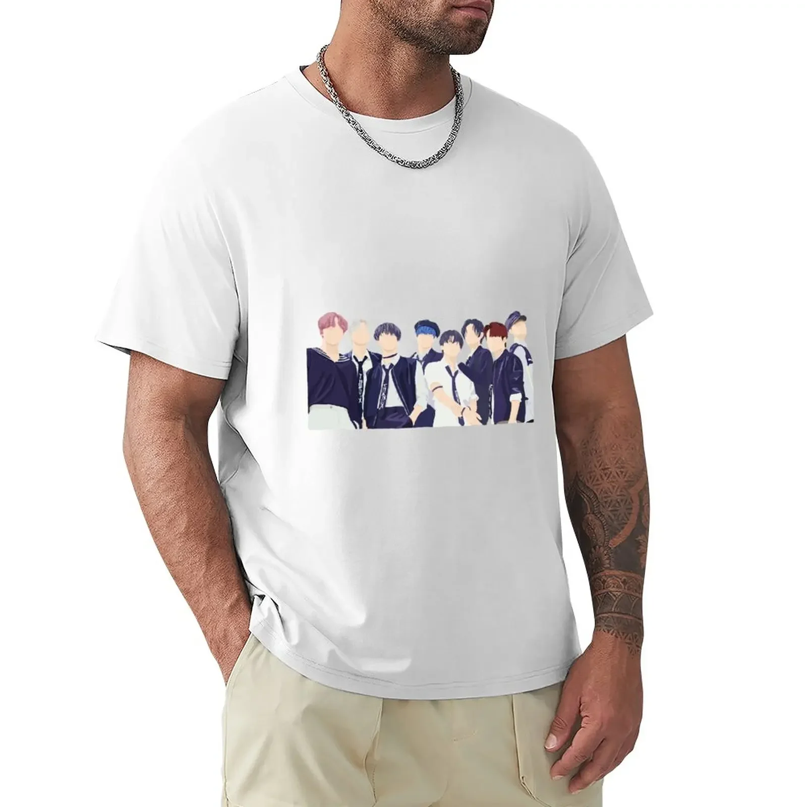 

ATEEZ - Inception T-Shirt boys whites customizeds mens workout shirts