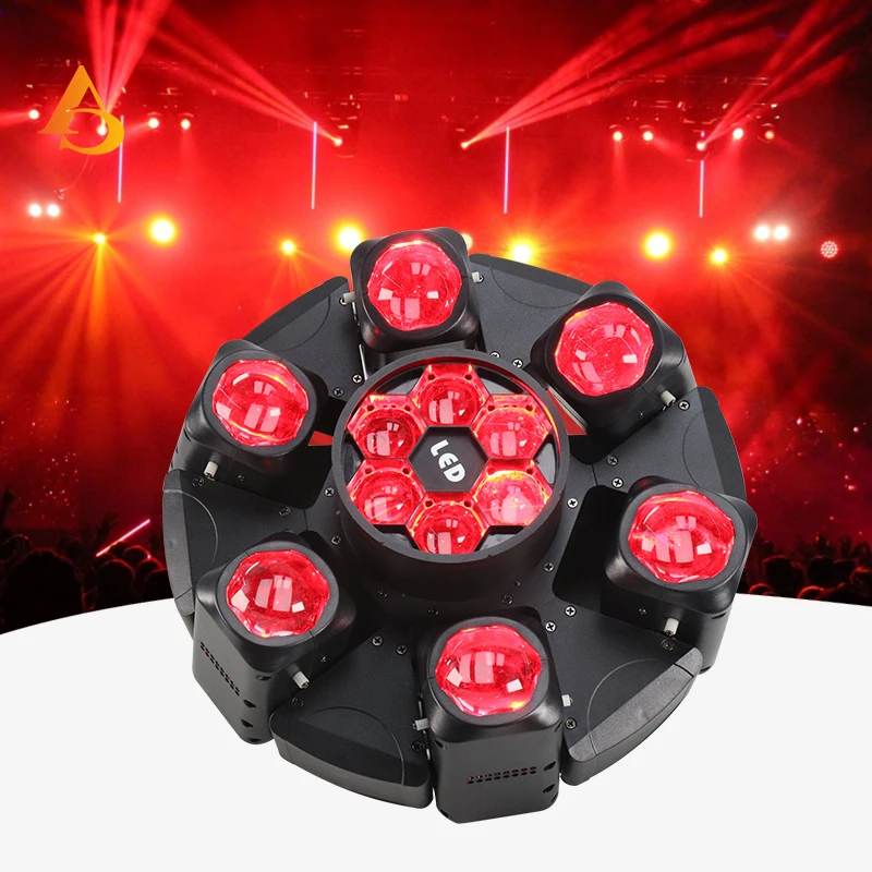 6X40W 6 Bee Eye Laser 6 Eye Lampada Girevole Messa A Fuoco Regolabile Led Rgbw Luce A Testa Mobile Con Controllo Dmx Per Spettacolo Di Illuminazione D
