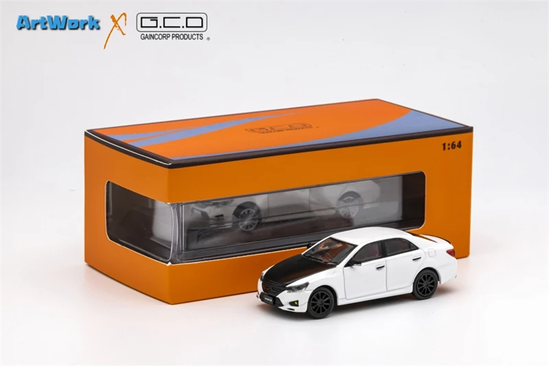 

Коллекционная Миниатюрная модель автомобиля GCD 1:64 Mark X Gen2 Sport 350S (GRX133), белая, литой под давлением
