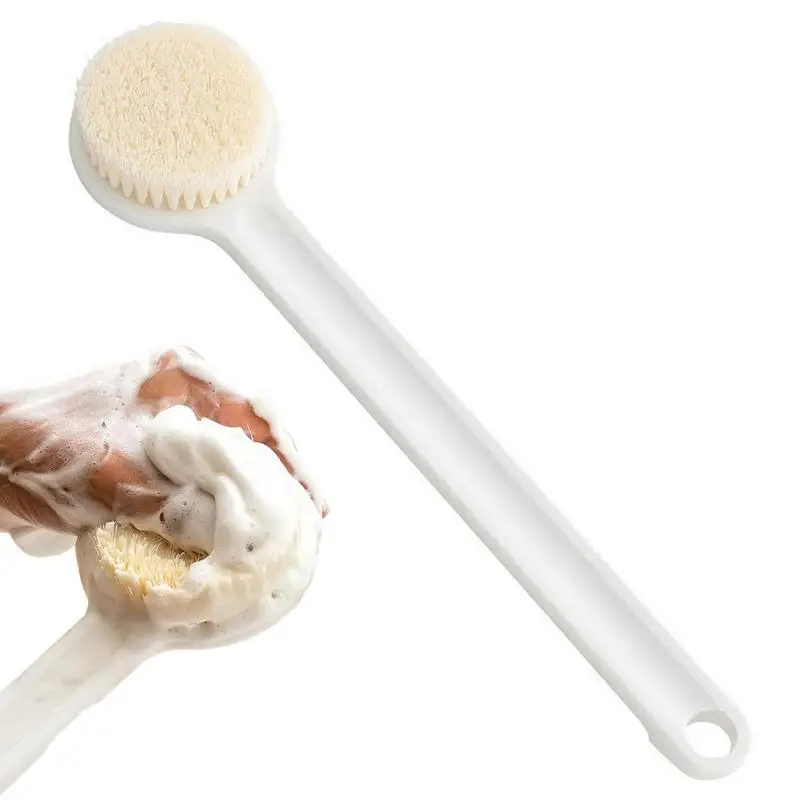 

Body Scrub Brush Bath Brush Long Handle For Shower With Soft Bristle Bath Massage Brush For Women Men Body Cleansing Tool