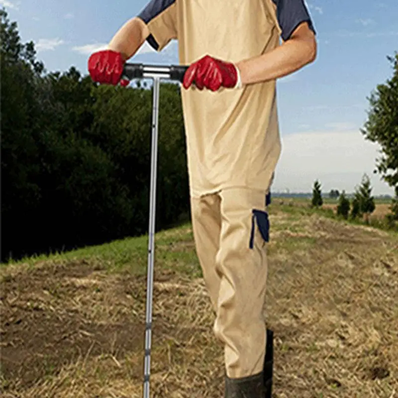 Soil Sample Probe Stainless Steel Ground Probe Rod With T Handle Includes Gloves Garden Soil Test Kit Core Sampling Tool 17