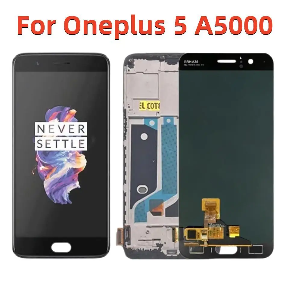 New OLED LCD For Oneplus 5 A5000 LCD Display Touch Screen With Frame ...