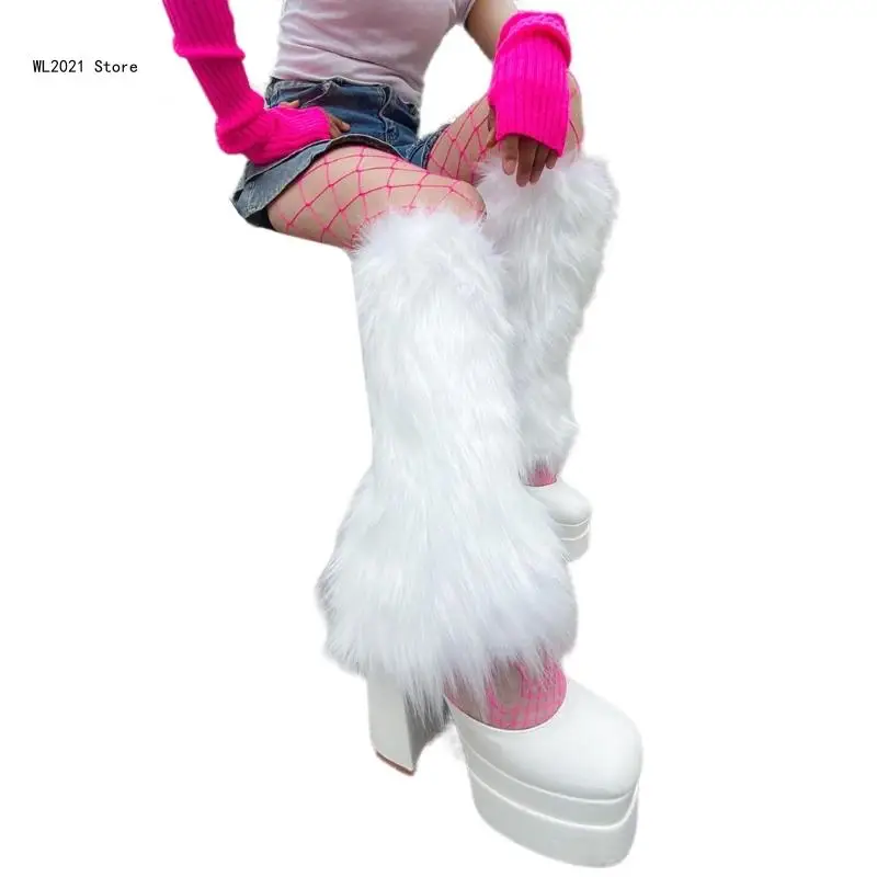 

Женские чулки Y2K, гетры, ворсовые носки для милых девочек, зимние леггинсы, ботворезы