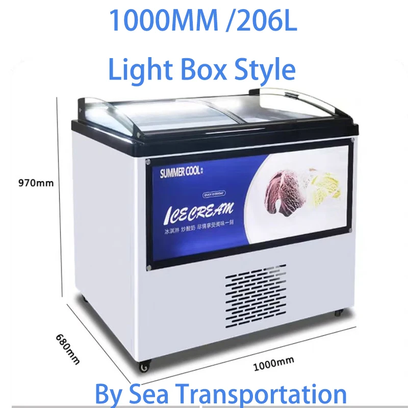 خزانة تبريد عرض الآيس كريم GSDGG فريزر كيك