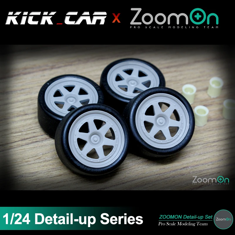 

ZoomOn ZR018 18'' SSR Prot-S rim Set Detail-up Modified Parts For Assembled Model Hobbyist Gift for Professional Adults