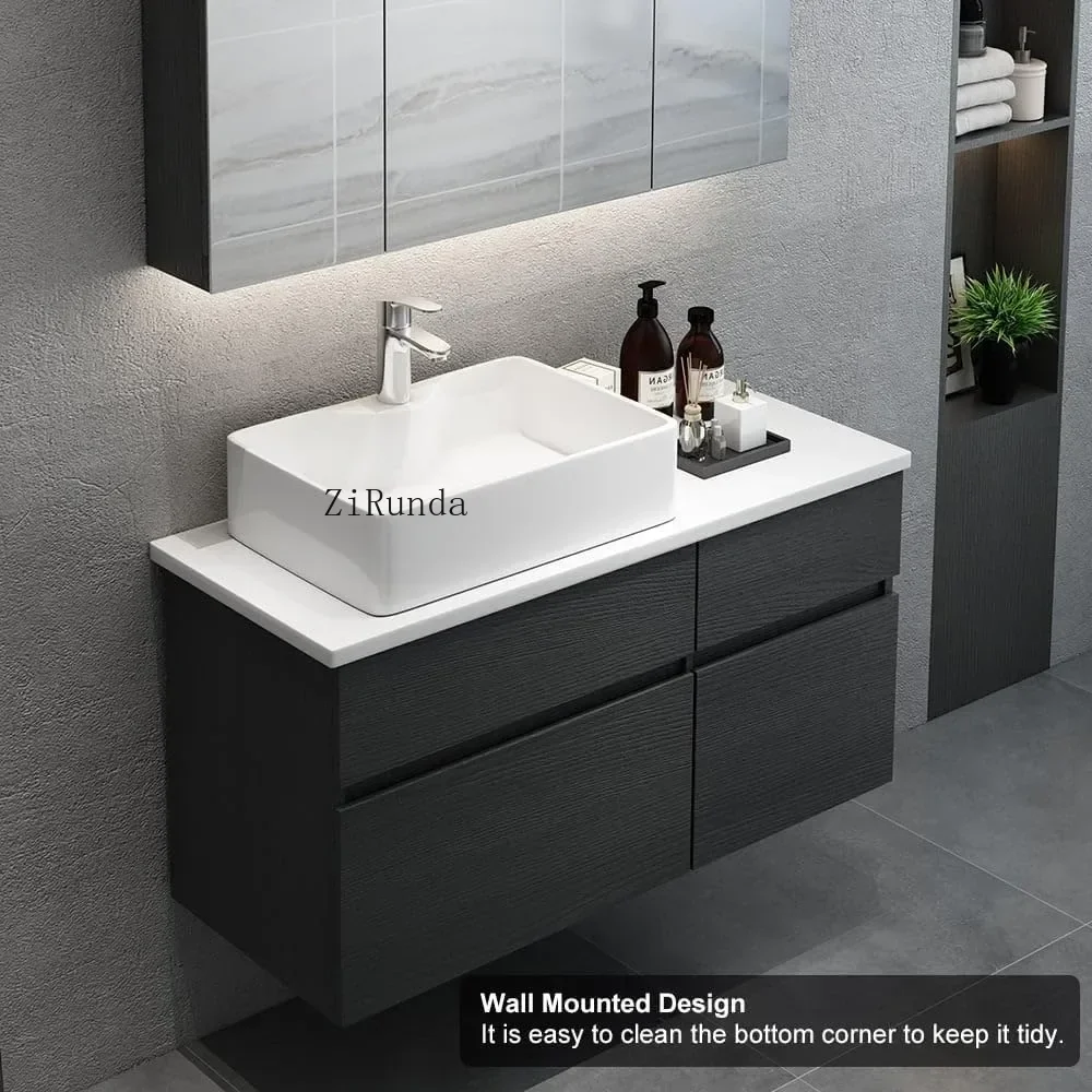 Floating bathrobe with ceramic sink, bathrobe, 31." bathroom sink cabinet
