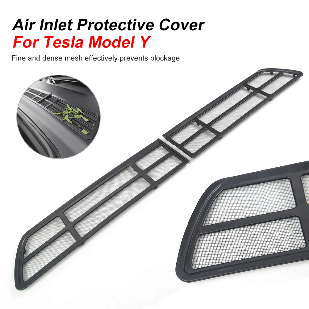 

Front Spare Storage Box Cover Air Conditioning Air Inlet Protective Cover Suitable For Tesla Model 3/Y Anti-Clogging Accessories