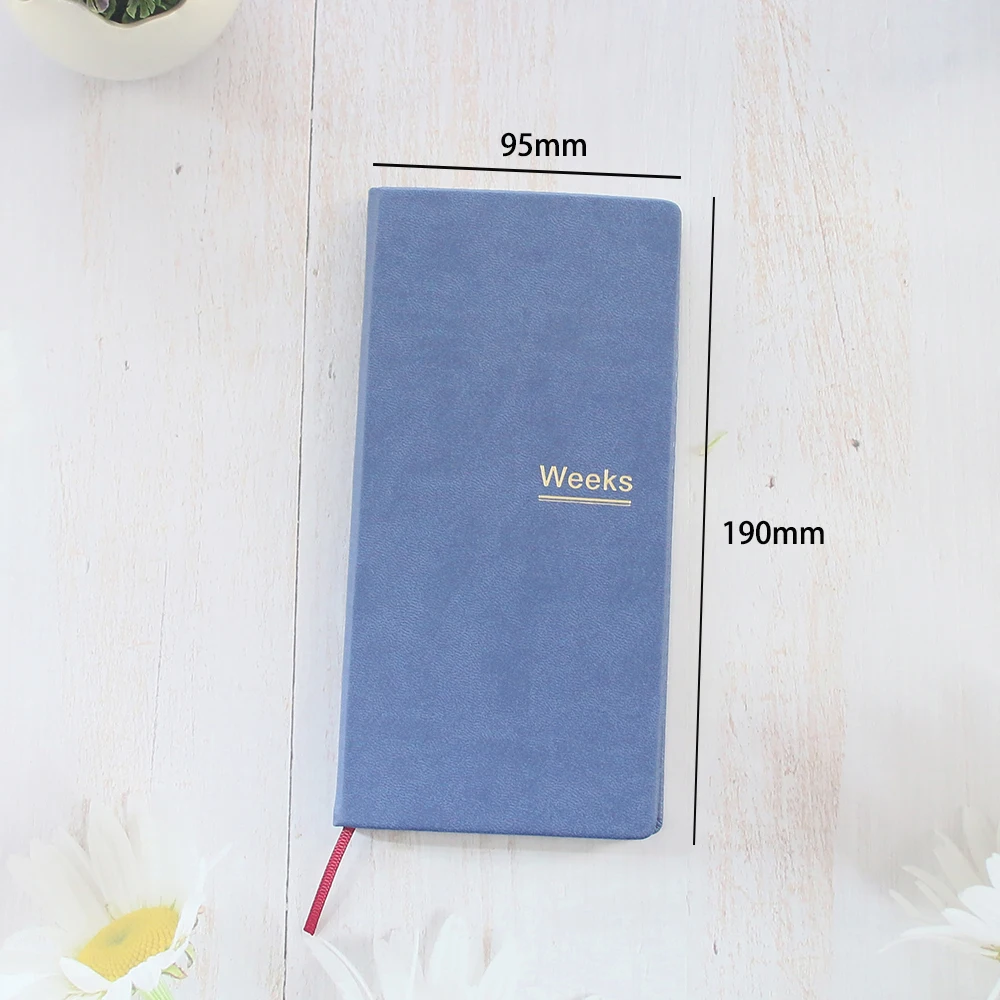 Fromthenon PU Leather Weekly Plan Travelers Notebook Journal Planner Weeks Cover Student Office Stationery Supplies - Image 6