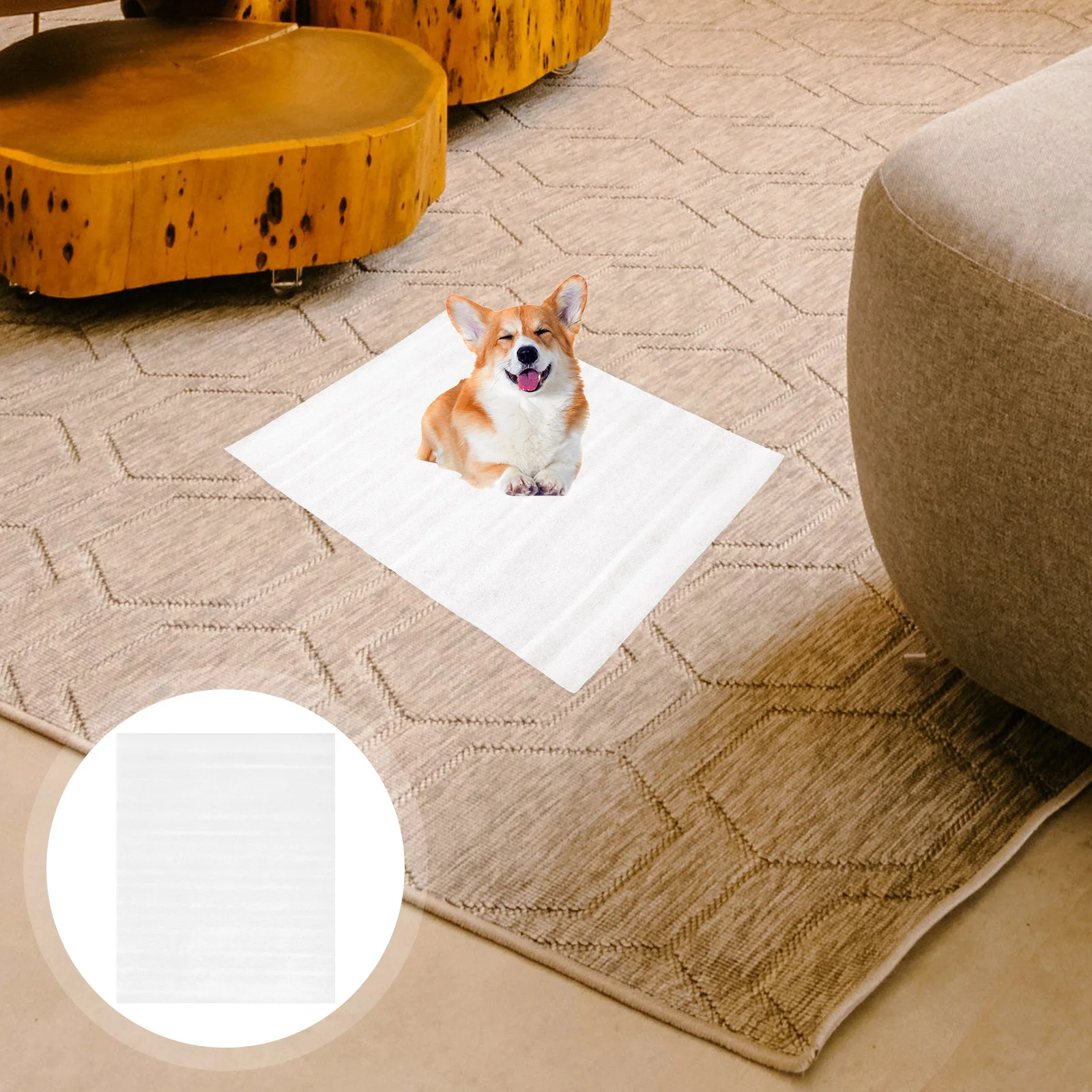 

50Pcs Pet Pads Dog Pee Mats Super Absorbent Disposable Quick Drying Pee Pads