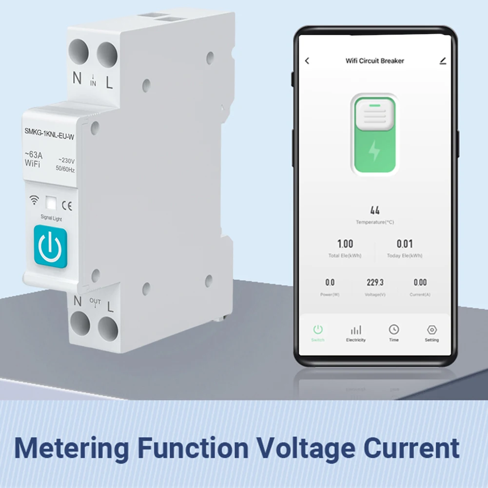 Tuya – interrupteur disjoncteur WIFI Smart Life 1 2 3 4 phases Din Rail,  80A 100A 125A MCB, Protection contre les surcharges et les courts-circuits,  220V 380V - AliExpress