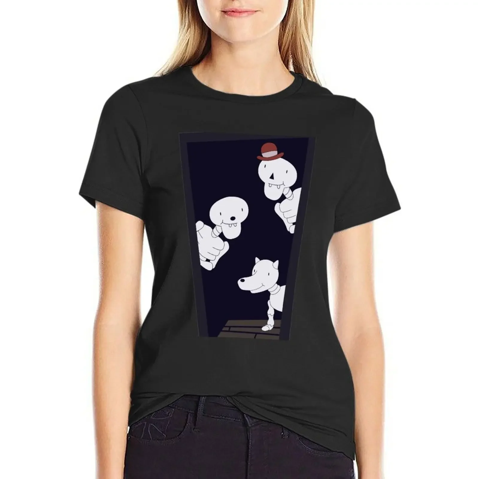 

Funnybones T-shirt graphics korean fashion Womens clothing
