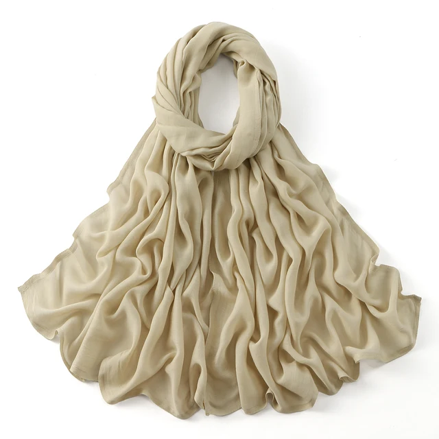 106469-26eb1b.jpg 185*75 cm musulman Modal Hijab rayonne coton châles pour femmes mince plaine écharpe grande taille foulard islamique Turban bandeau