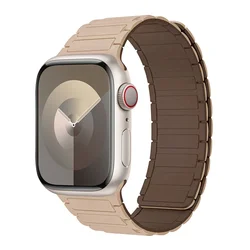 Premium Magnetic Silicone Band - S10 - 46 45 44 42 49mm (Milk tea chocolate)