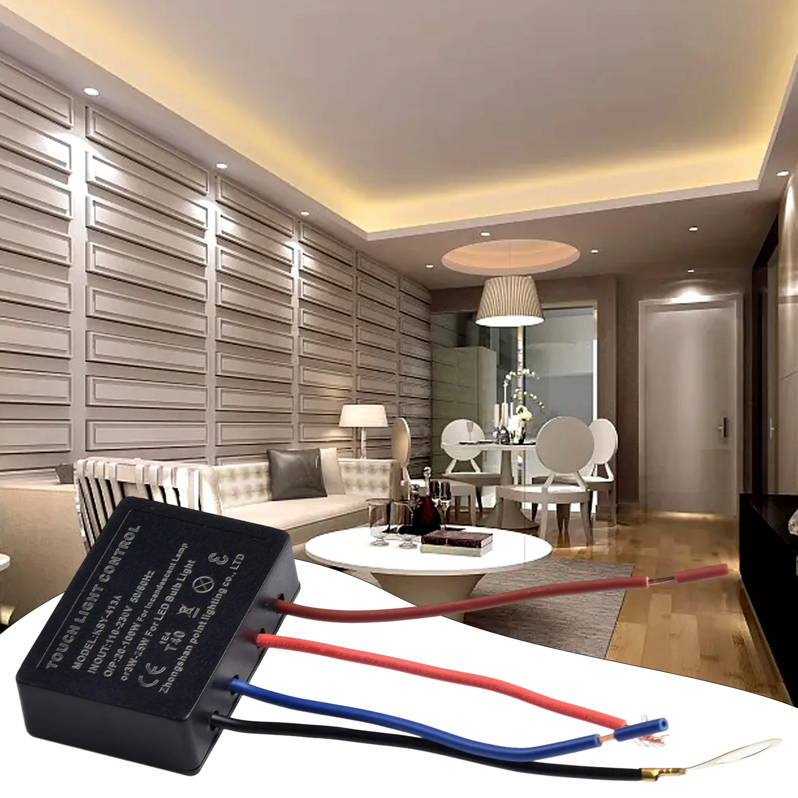LED Dimmer Switch LED Dimmer Controller Smart Dimmer Switch Lamp Dimmer Power Cords Dimmer Switch 220V Touch Lights Touch Switches Table Lamp Dimmer Control Module Sensor 3 Way Dimming For LED Lights Switch Accessories