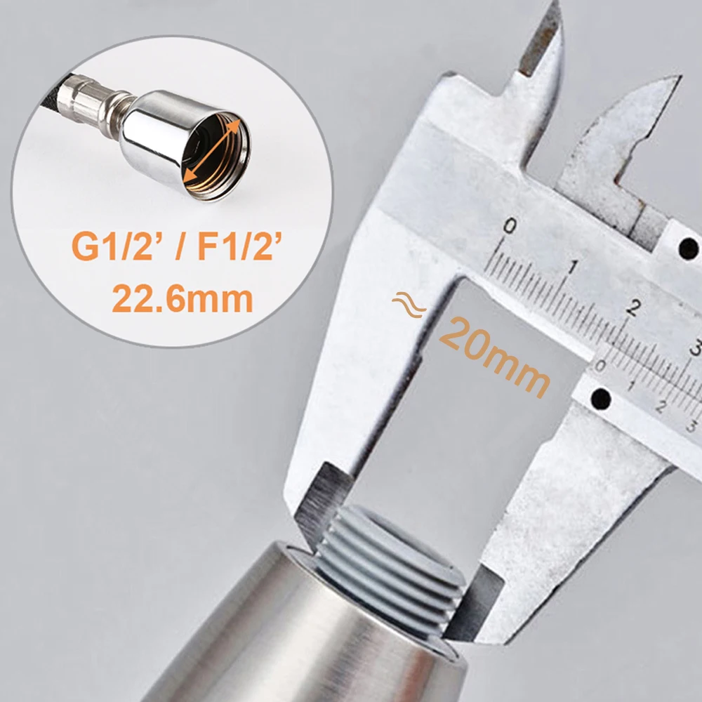 Rose Gold Kitchen Faucet Sprayer Nozzle  G1/2 Pull Out Shower Spray Head Tap Accessory Replacement Aerator Nozzle