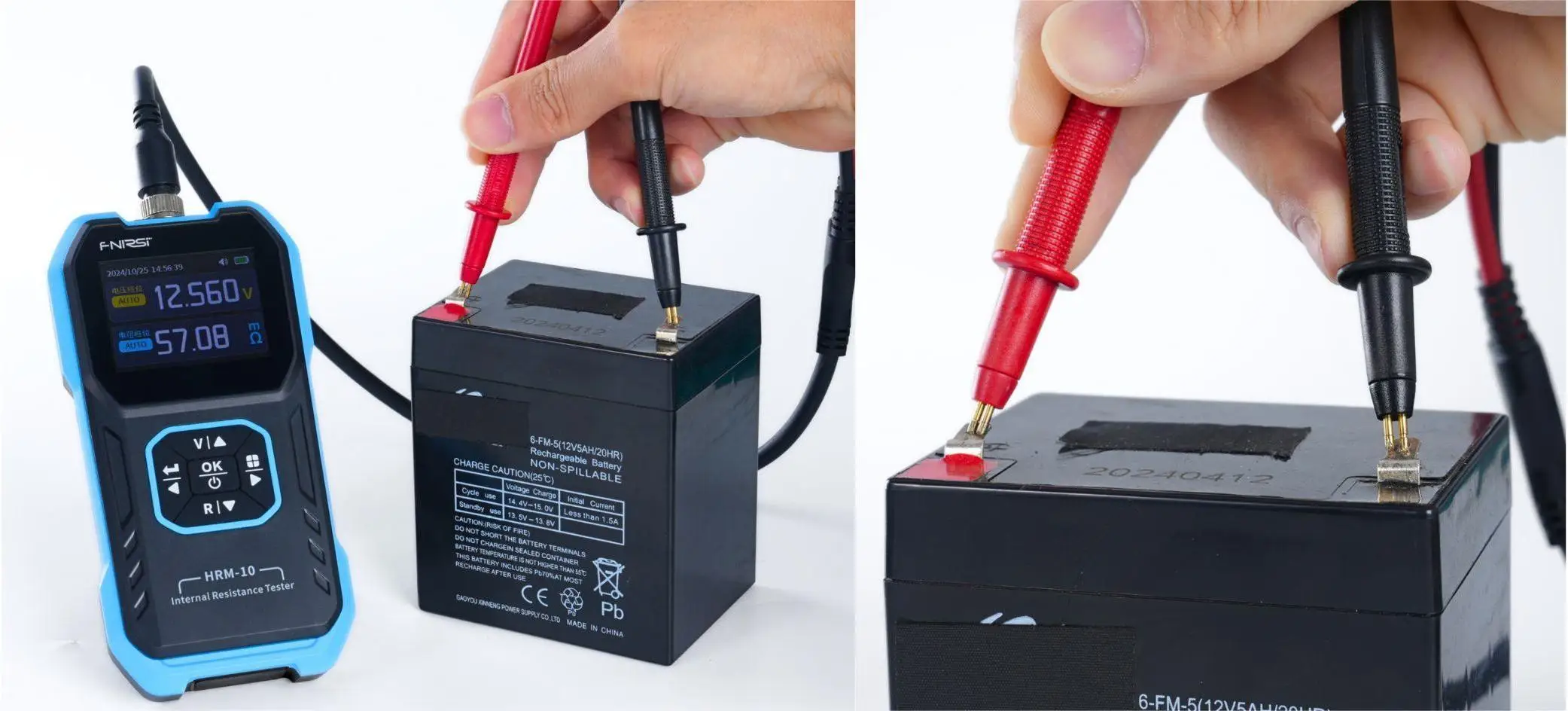 HRM-10 Battery Tester Internal Resistance Tester Fast High Precision 4-Wire 1865