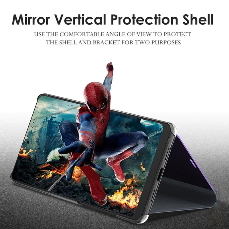 Para Samsung Galaxy A13 4G funda con espejo inteligente magnético Flip Coque Samung A53 A73 A33 5G A23 2022 soporte de protección cubierta de libro de teléfono_voghion.com