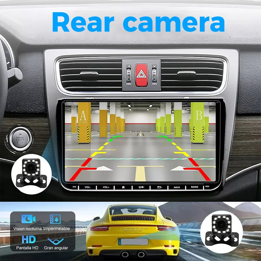 Radio para coche Android 2 Din de GEARELEC, reproductor multimedia con GPS, WiFi y CarPlay para Volkswagen, Skoda Octavia, Golf 5/6, Touran, Passat, Polo y Jetta 5