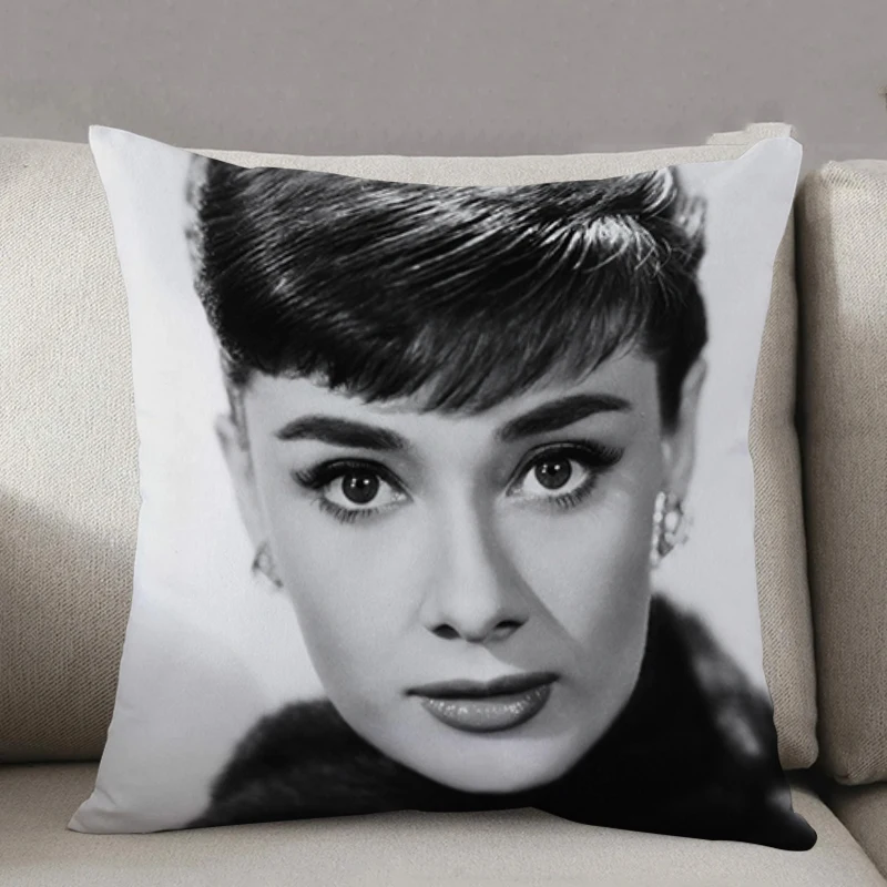 

Pillowcase 45*45 Audrey Hepburn Decorative Pillowcases for Pillows Body Pillow Cover 45x45 Fall Decoration Lounge Chairs Sofa