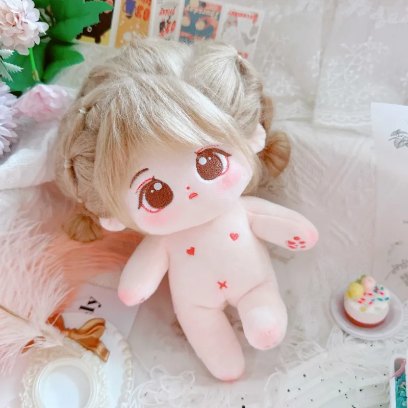 20cm Idol Doll Plush Toy Stuffed DIY Figure Hairstyle Dolls