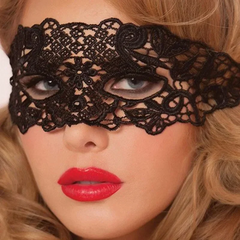 Women Hollow Lace Masquerade Face Mask Princess Party Cosplay Prom Props Costume Nightclub Queen Half Face Eye Mask