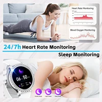 LaNikar Smart Watch for Women Smartwatch Fitness Tracker Watch with Heart Rate/Sleep Monitor/Pedometer for iPhone Android Phones 2