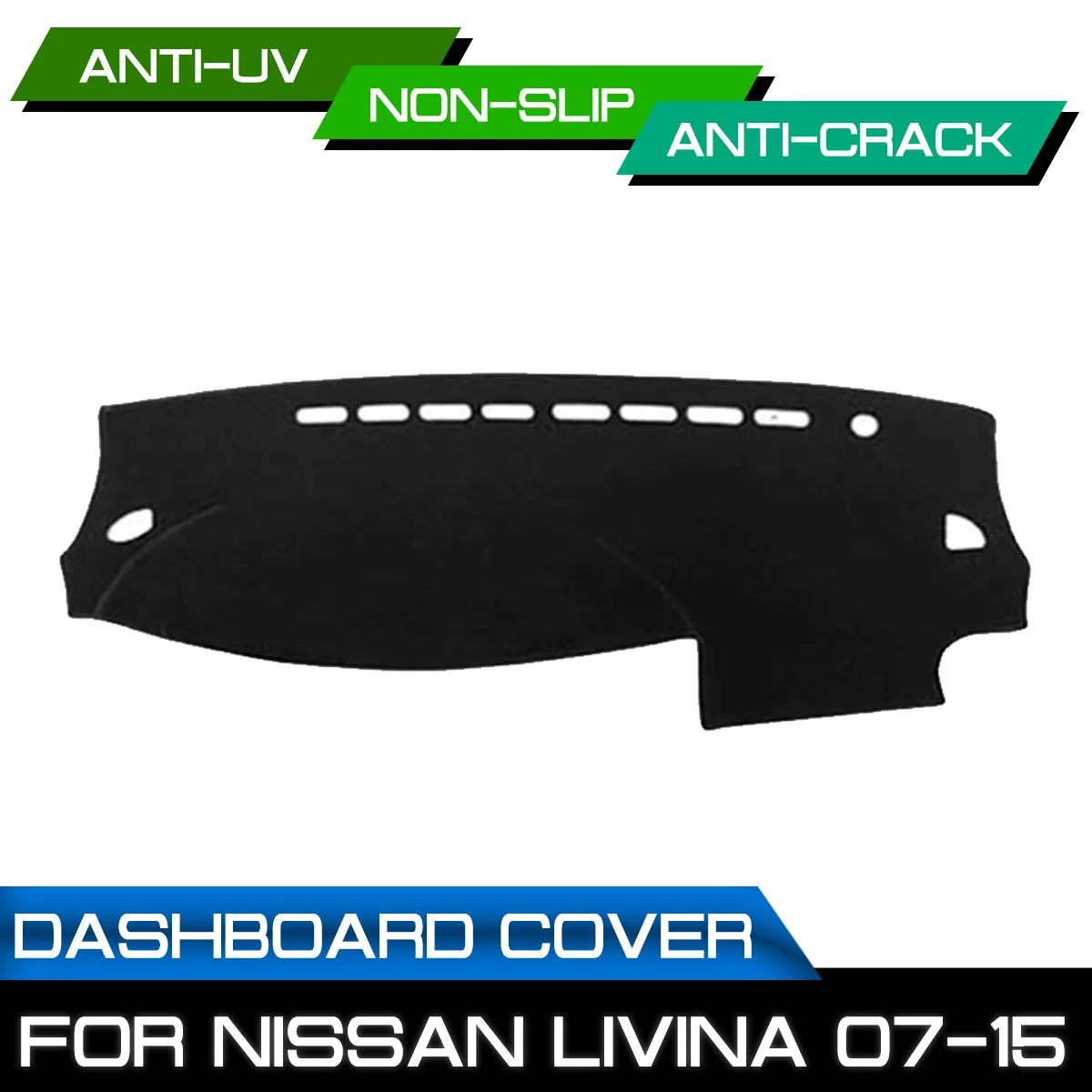 

Коврик для приборной панели автомобиля для Nissan LIVINA 2007 2008 2009 2010 2011-2015, нескользящий коврик для приборной панели с защитой от грязи и ультрафиолета