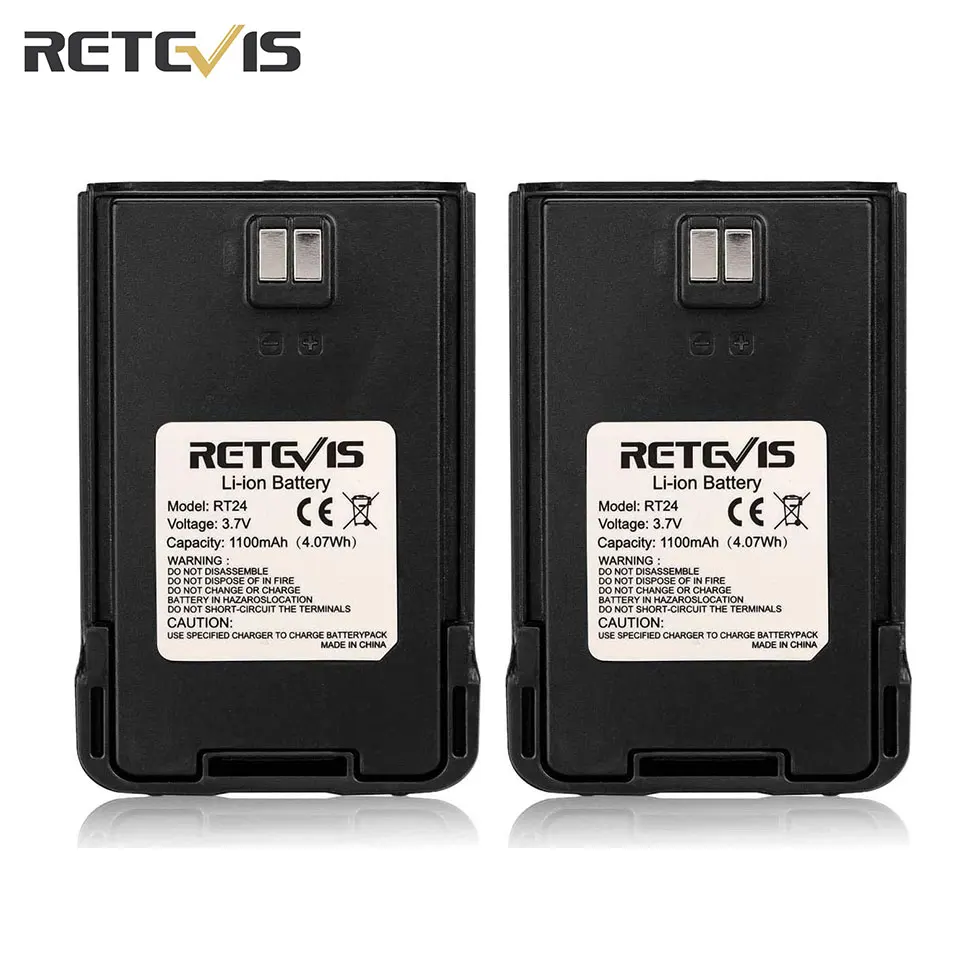 Retevis Walkie Talkie New Original 1100mAh Li-Ion Battery for RT24 H777s Two Way Radio Walkie-talkie Accessories J9123B