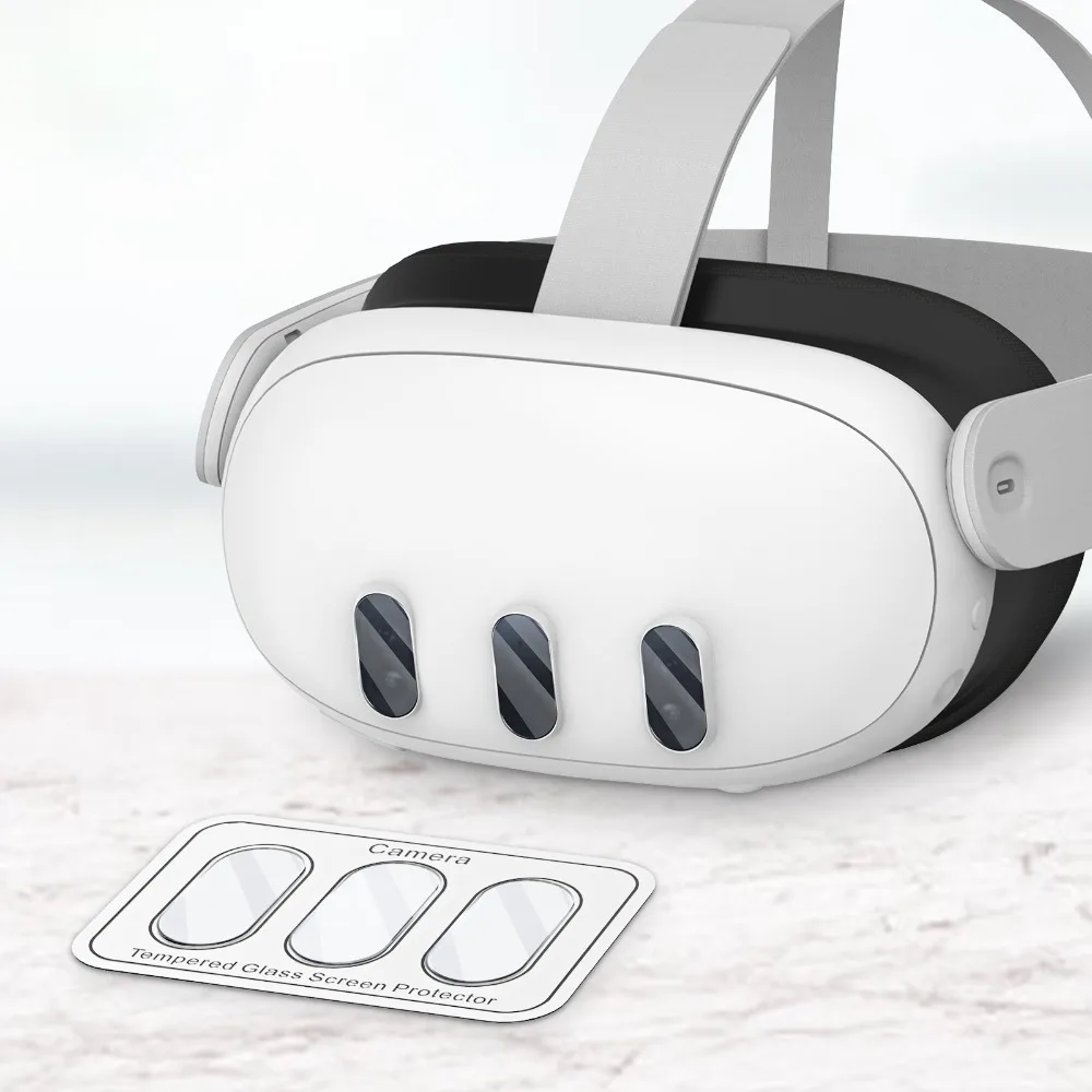 

Oleophobic Host Tempered Films Camera Head Unit Camera Sensor Protective Film Tempered Glass VR Accessories for Meta Quest 3
