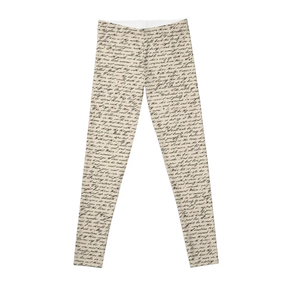 

Literature in Print: Shakespeare's Sonnets Leggings sport pants Clothing fitness Women's fitness Women's push up Womens Leggings