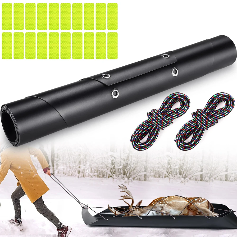 Deer Drag Sled Deer Cart Game Hauler with Rope Multi-Purpose Utility Sled Game Hauler for Hunting Accessories Ice Fish