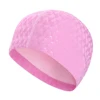 Adults Men Women Swimming Cap Waterproof PU Fabric Shark Skin Print Swim Pool Protect Ears Long Hair Bath Diving Hat Accessories 3