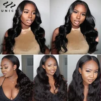 UNice cheveux 180% densité vague de corps V partie perruque avec cordon 100% cheveux humains véritable cuir chevelu mise à niveau U partie perruque adaptée à toutes les tailles 6