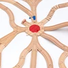 New Wooden Track Accessories Beech Wood Railway Train Track Parts fit for Brand Wood Tracks Education Toys for Children 4