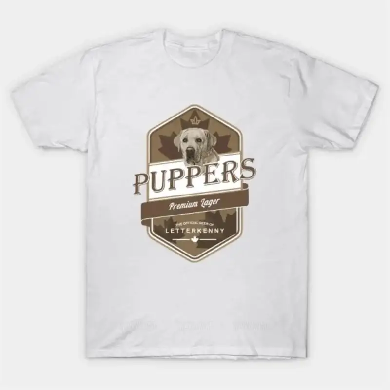

Летняя Модная хлопковая футболка большого размера с коротким рукавом, футболка с надписью «Puppers», футболка для взрослых с круглым вырезом, футболки с винтажным принтом, Топ