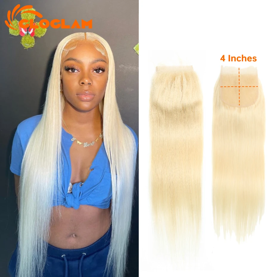 613 Honey Blonde Lace Frontal Closure 13x4 Straight Human Hair Frontal Only 4x4 Closure Ear to Ear Hd Transparent Lace Frontals